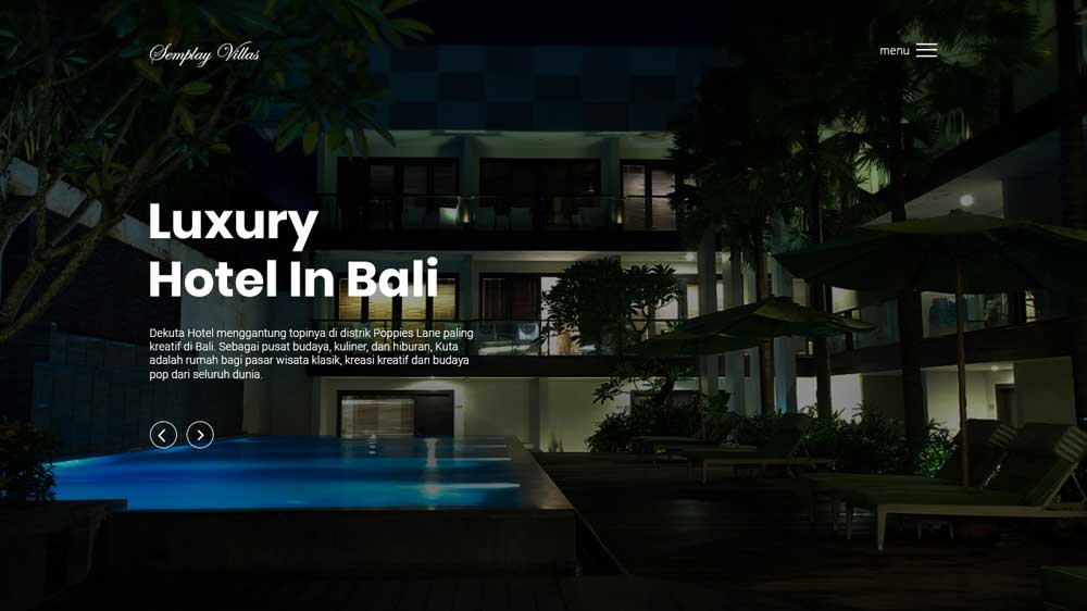 Semplay Villas Hotel And Villas Web Design - Paket Website Hotel & Villa - Semplay Villas Hotel And Villas Web Design